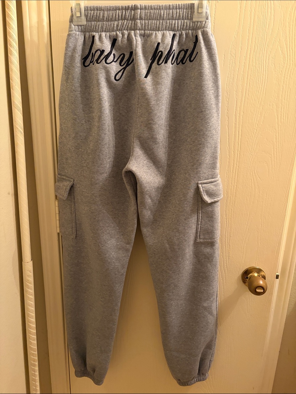 Baby Phat Gray Sweatpants with Script Logo